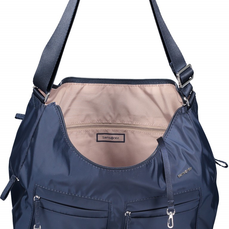 Umhängetasche Move 2.0 Shoulder Bag M Dark Blue, Farbe: blau/petrol, Marke: Samsonite, Abmessungen in cm: 31x26x12, Bild 4 von 6