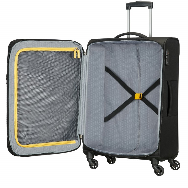 Trolley Trainy 55 cm Onyx Black, Farbe: schwarz, Marke: American Tourister, EAN: 5414847802775, Abmessungen in cm: 40x55x20, Bild 2 von 4