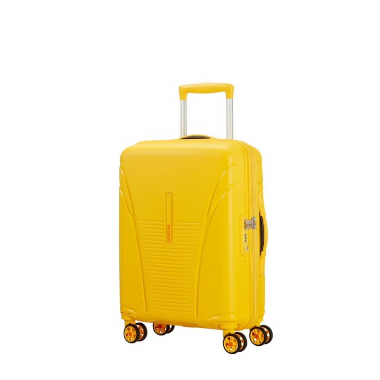 Kabinentrolley Skytracer 55 cm Saffran Yellow, Farbe: gelb, Marke: American Tourister, EAN: 5414847699894, Abmessungen in cm: 40x55x20, Bild 1 von 9