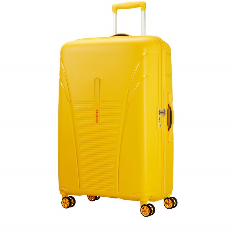 Trolley Skytracer 77 cm Saffran Yellow, Farbe: gelb, Marke: American Tourister, EAN: 5414847700033, Abmessungen in cm: 50.5x77.5x30, Bild 1 von 10