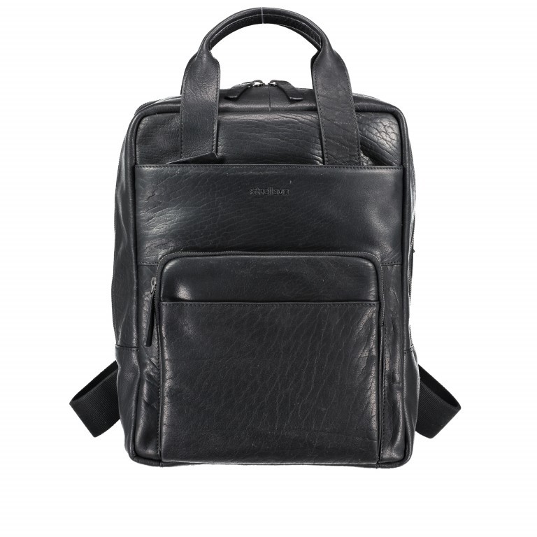Rucksack Coleman Backpack LVZ Black, Farbe: schwarz, Marke: Strellson, EAN: 4053533648672, Abmessungen in cm: 40x30x16, Bild 1 von 6
