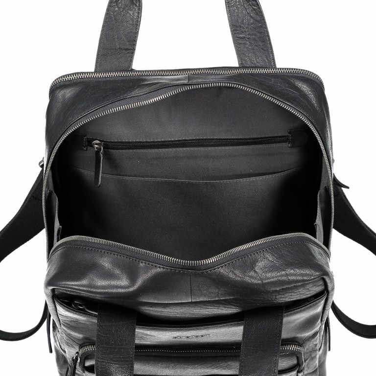 Rucksack Coleman Backpack LVZ Black, Farbe: schwarz, Marke: Strellson, EAN: 4053533648672, Abmessungen in cm: 40x30x16, Bild 5 von 6