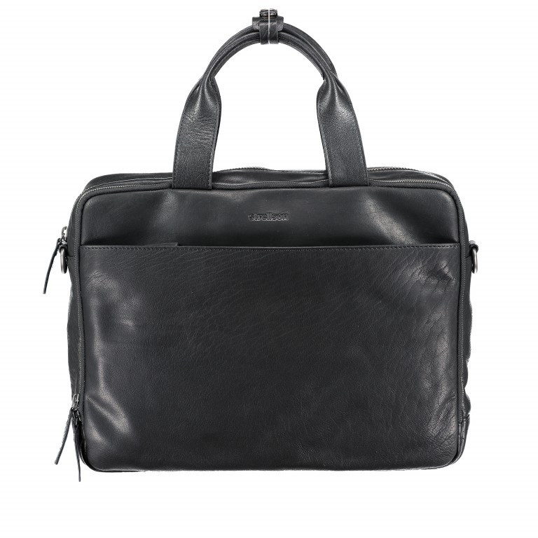 Aktentasche Coleman Briefbag MHZ Black, Farbe: schwarz, Marke: Strellson, EAN: 4053533651719, Abmessungen in cm: 38.5x30x12, Bild 1 von 7
