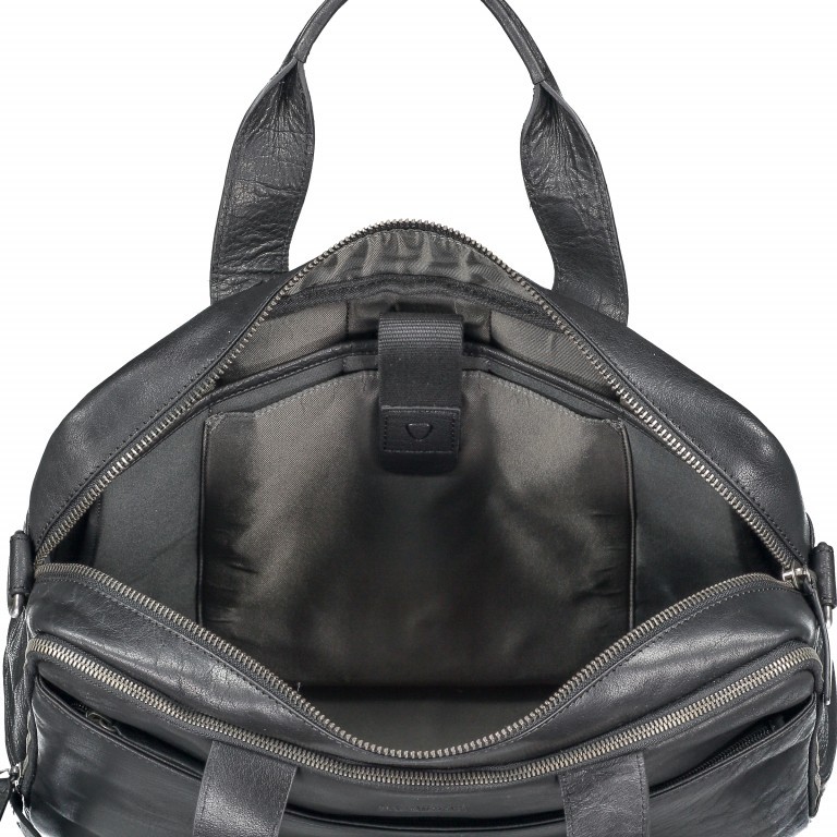 Aktentasche Coleman Briefbag MHZ Black, Farbe: schwarz, Marke: Strellson, EAN: 4053533651719, Abmessungen in cm: 38.5x30x12, Bild 4 von 7