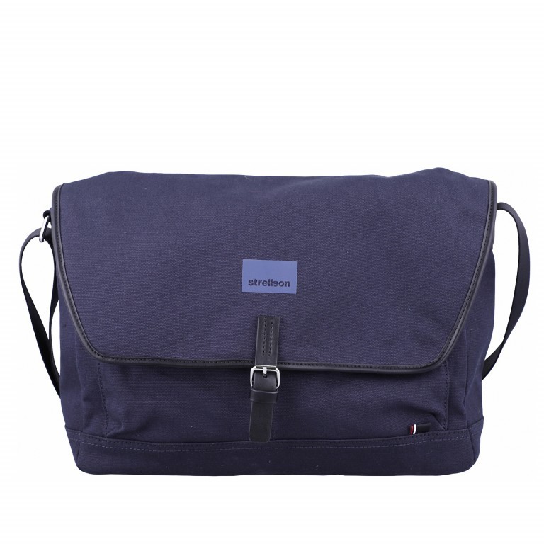 Kuriertasche Harrow Messenger LHF Dark Blue, Farbe: blau/petrol, Marke: Strellson, EAN: 4053533651849, Abmessungen in cm: 38x27x12, Bild 1 von 1