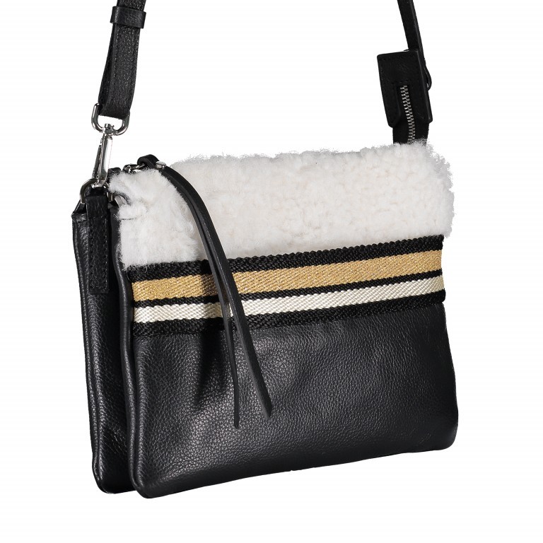Handtasche Phoebe Bianco-Nero Bianco Nero, Farbe: schwarz, Marke: Gianni Chiarini, Abmessungen in cm: 25x18x7, Bild 2 von 6