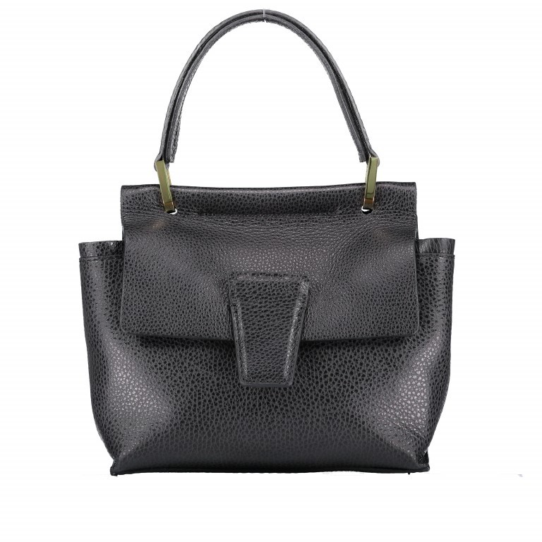 Handtasche Elettra Mini 6348-18AIRMN-RE Nero, Farbe: schwarz, Marke: Gianni Chiarini, Abmessungen in cm: 21x19x10, Bild 1 von 8