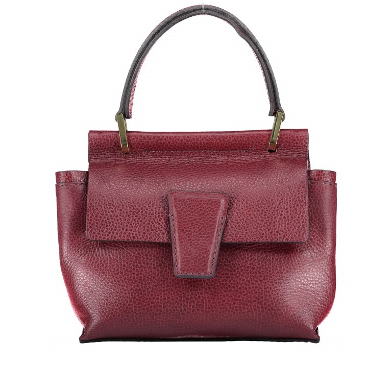 Handtasche Elettra Mini 6348-18AIRMN-RE Merlot, Farbe: rot/weinrot, Marke: Gianni Chiarini, Abmessungen in cm: 21x19x10, Bild 1 von 8