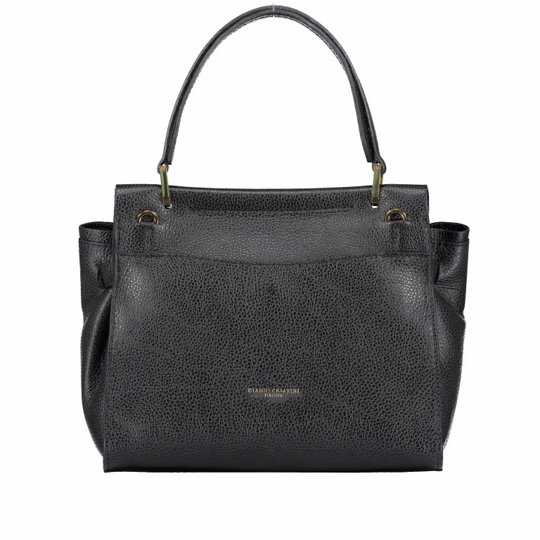 Handtasche Elettra 3 Medium 6349-18AIRMN-RE Nero, Farbe: schwarz, Marke: Gianni Chiarini, Abmessungen in cm: 29x25x14, Bild 6 von 8