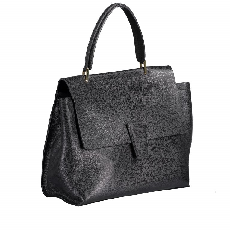 Handtasche Elettra 3 Large Nero, Farbe: schwarz, Marke: Gianni Chiarini, Abmessungen in cm: 29x25x14, Bild 2 von 7