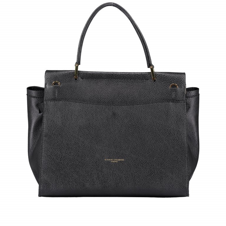 Handtasche Elettra 3 Large Nero, Farbe: schwarz, Marke: Gianni Chiarini, Abmessungen in cm: 29x25x14, Bild 5 von 7