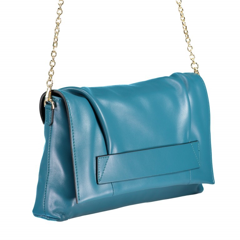 Clutch Marilyn 6203-18AIMLY Pavone, Farbe: blau/petrol, Marke: Gianni Chiarini, Abmessungen in cm: 30x19x6, Bild 2 von 5