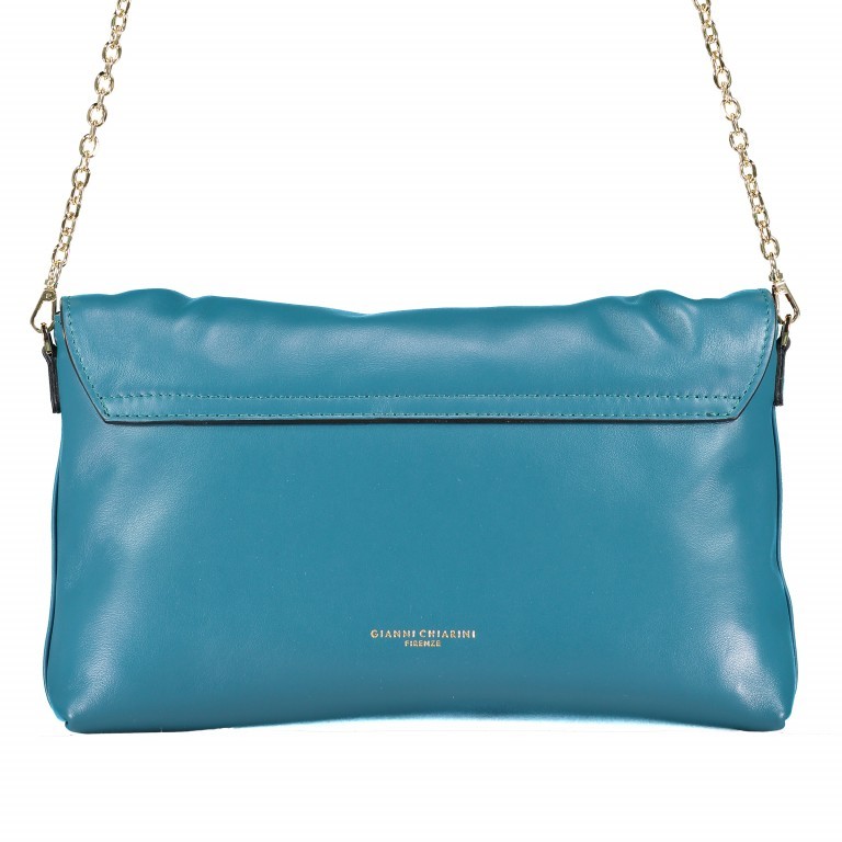 Clutch Marilyn 6203-18AIMLY Pavone, Farbe: blau/petrol, Marke: Gianni Chiarini, Abmessungen in cm: 30x19x6, Bild 5 von 5