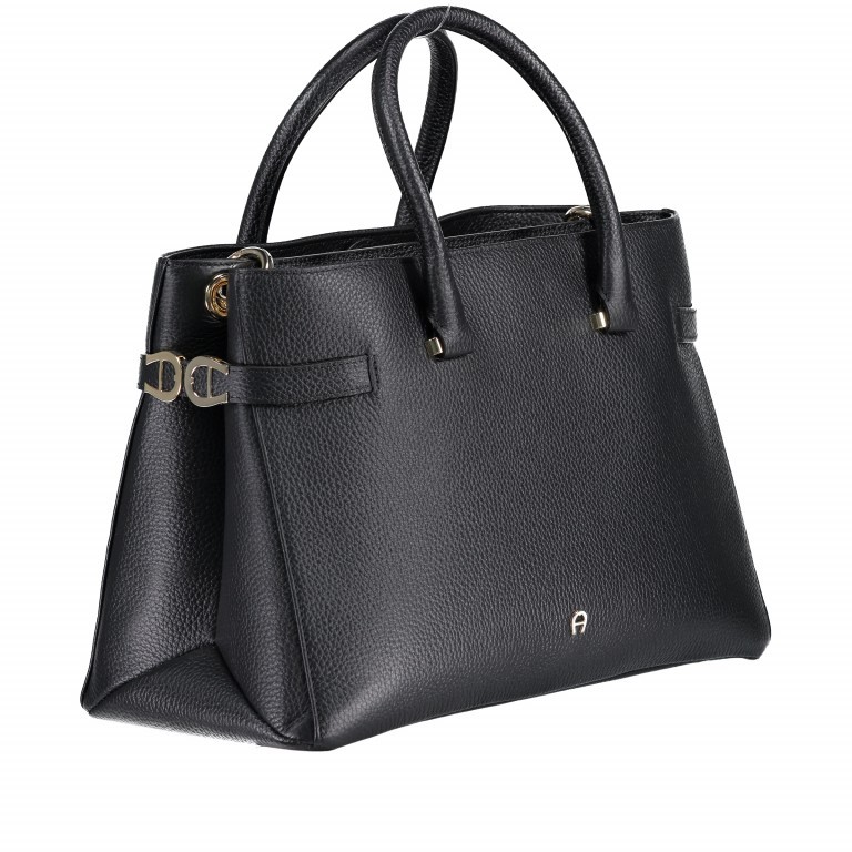 Shopper Roma M 133-495 Black, Farbe: schwarz, Marke: AIGNER, EAN: 4055539164552, Abmessungen in cm: 34.5x24x16.5, Bild 2 von 6
