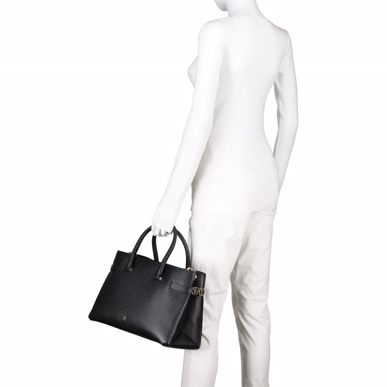 Shopper Roma M 133-495 Black, Farbe: schwarz, Marke: AIGNER, EAN: 4055539164552, Abmessungen in cm: 34.5x24x16.5, Bild 6 von 6