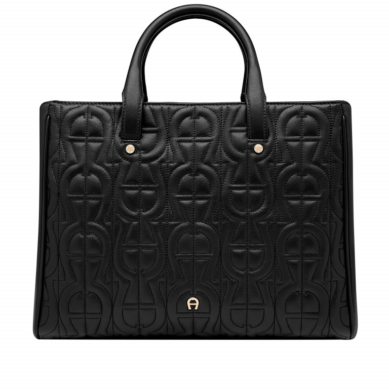 Handtasche Ivy 133683 Black, Farbe: schwarz, Marke: AIGNER, EAN: 4055539198939, Abmessungen in cm: 32x25x14, Bild 1 von 5