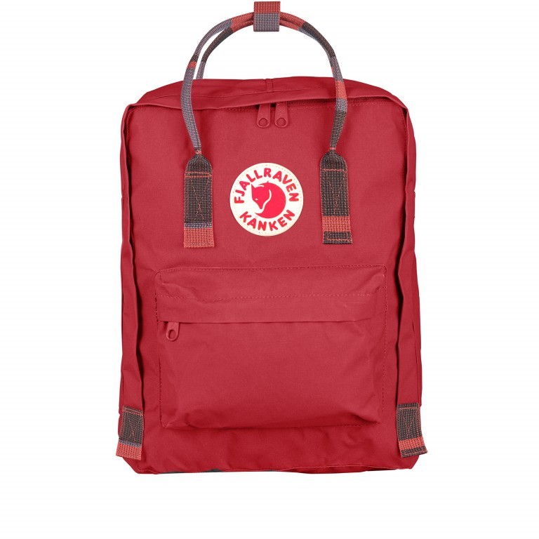 Rucksack Kånken Deep Red Random Blocked, Farbe: rot/weinrot, Marke: Fjällräven, EAN: 7323450405618, Abmessungen in cm: 27x38x13, Bild 1 von 16