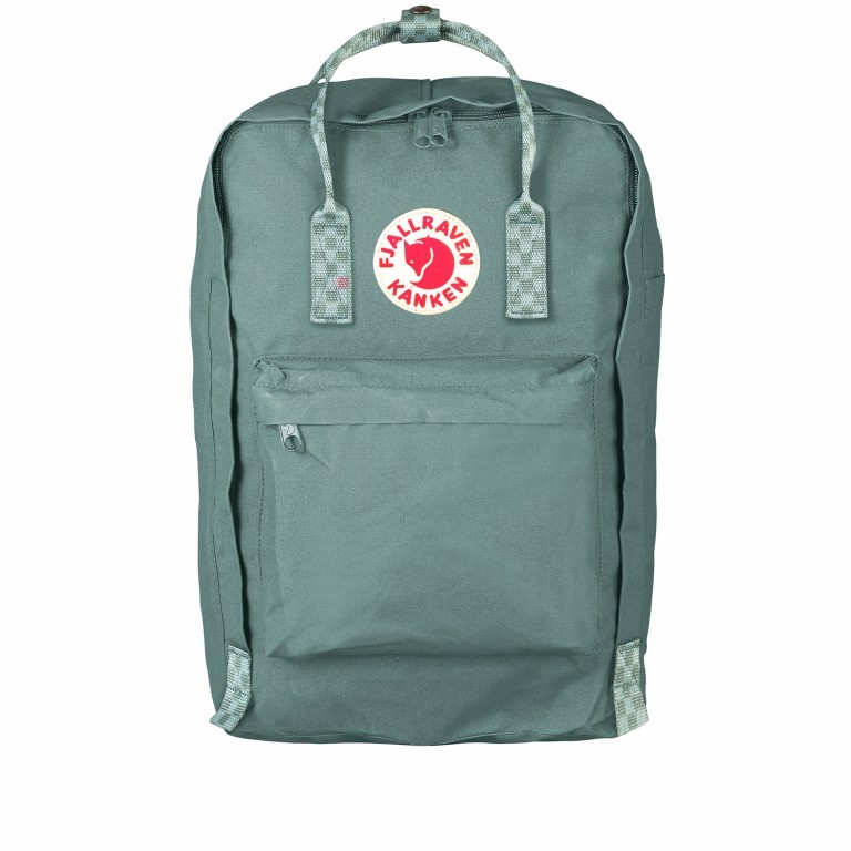 Rucksack Kånken Laptop 17 Zoll Frost Green Chess Pattern, Farbe: grün/oliv, Marke: Fjällräven, EAN: 7323450406257, Abmessungen in cm: 30x42x18, Bild 1 von 1