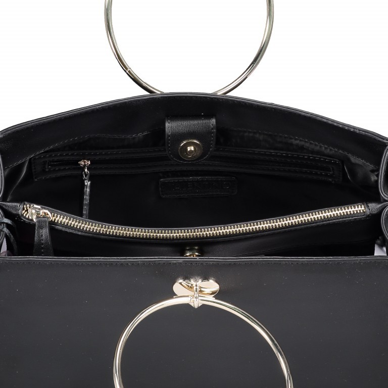 Handtasche Aladdin Nero, Farbe: schwarz, Marke: Valentino Bags, EAN: 8052790576656, Abmessungen in cm: 33x26x14, Bild 4 von 6