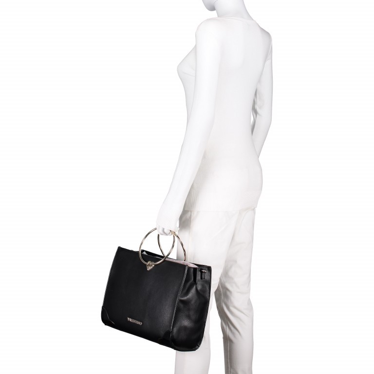 Handtasche Aladdin Nero, Farbe: schwarz, Marke: Valentino Bags, EAN: 8052790576656, Abmessungen in cm: 33x26x14, Bild 6 von 6