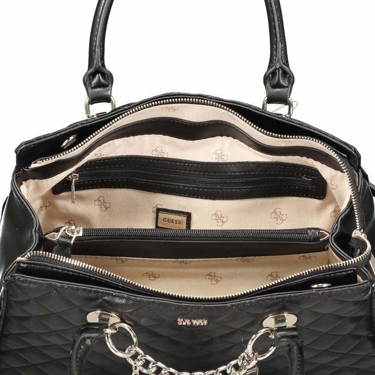 Handtasche Black, Farbe: schwarz, Marke: Guess, EAN: 0190231179573, Abmessungen in cm: 32x22x12, Bild 4 von 6