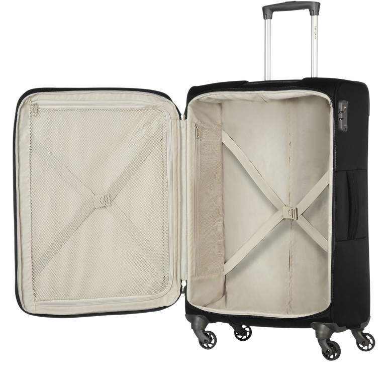 Koffer Artos Spinner 65 Black, Farbe: schwarz, Marke: Samsonite, EAN: 5414847846755, Abmessungen in cm: 42x67x25, Bild 3 von 9