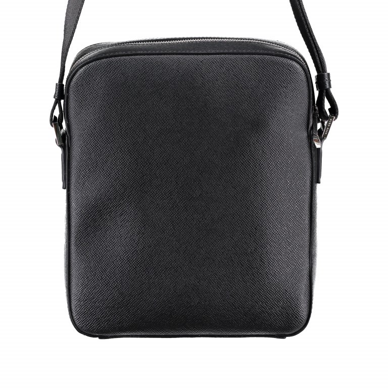 Umhängetasche Signature Crossbag Zip Black, Farbe: schwarz, Marke: Boss, EAN: 4021409226439, Abmessungen in cm: 22.5x27x6.5, Bild 6 von 7