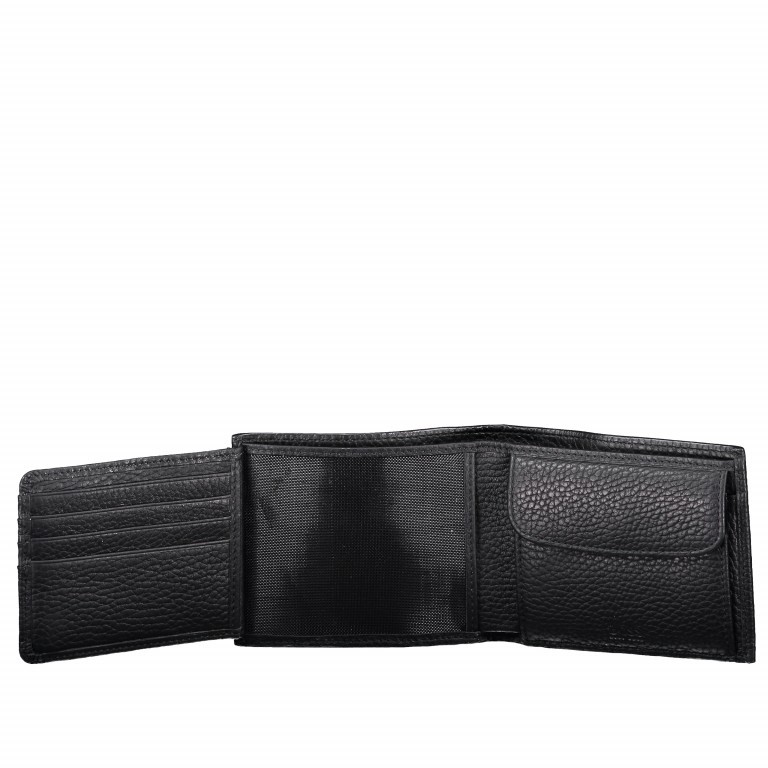 Geldbörse Crosstown Trifold Wallet Black, Farbe: schwarz, Marke: Boss, EAN: 4021402608461, Abmessungen in cm: 11.5x9x2, Bild 3 von 4