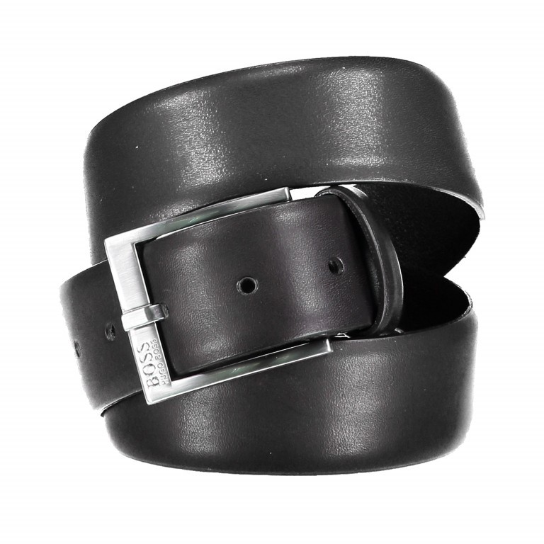 Gürtel Erron Bundweite 100 CM Black, Farbe: schwarz, Marke: BOSS, EAN: 4021402240883, Bild 1 von 3