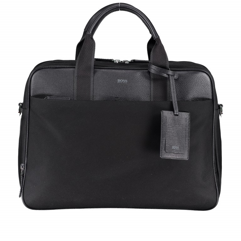 Aktentasche Meridian D-Documentcase Black, Farbe: schwarz, Marke: Boss, EAN: 4029048026588, Abmessungen in cm: 42x31x14, Bild 1 von 7