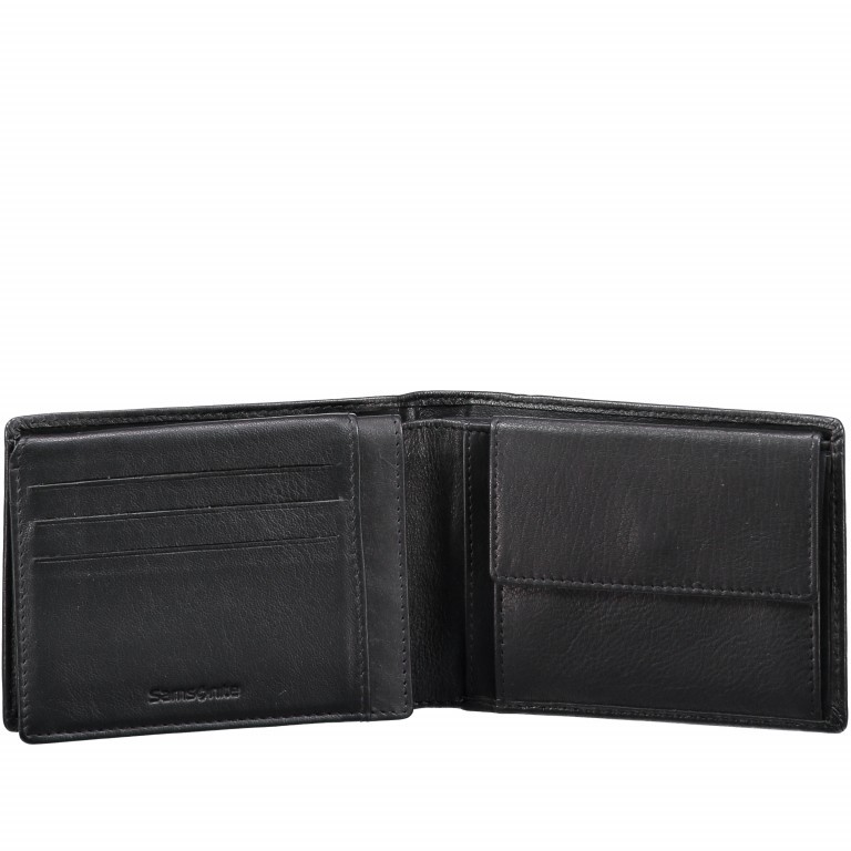 Geldbörse Special Piece 62749 Black, Farbe: schwarz, Marke: Samsonite, EAN: 5414847523205, Abmessungen in cm: 12x9x1.5, Bild 2 von 4