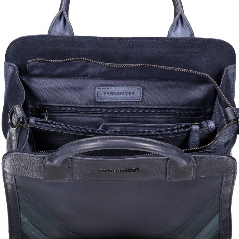Shopper Triangle Tamer 112-439 Blue Shades, Farbe: blau/petrol, Marke: FredsBruder, EAN: 4250813623941, Abmessungen in cm: 30x27x15, Bild 4 von 6