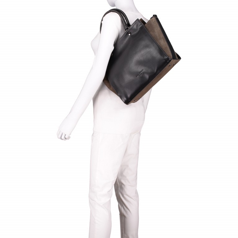 Bag Shopper Atelier Pop Dada Black, Farbe: schwarz, Marke: FredsBruder, EAN: 4250813631830, Abmessungen in cm: 32x29x12.5, Bild 6 von 7