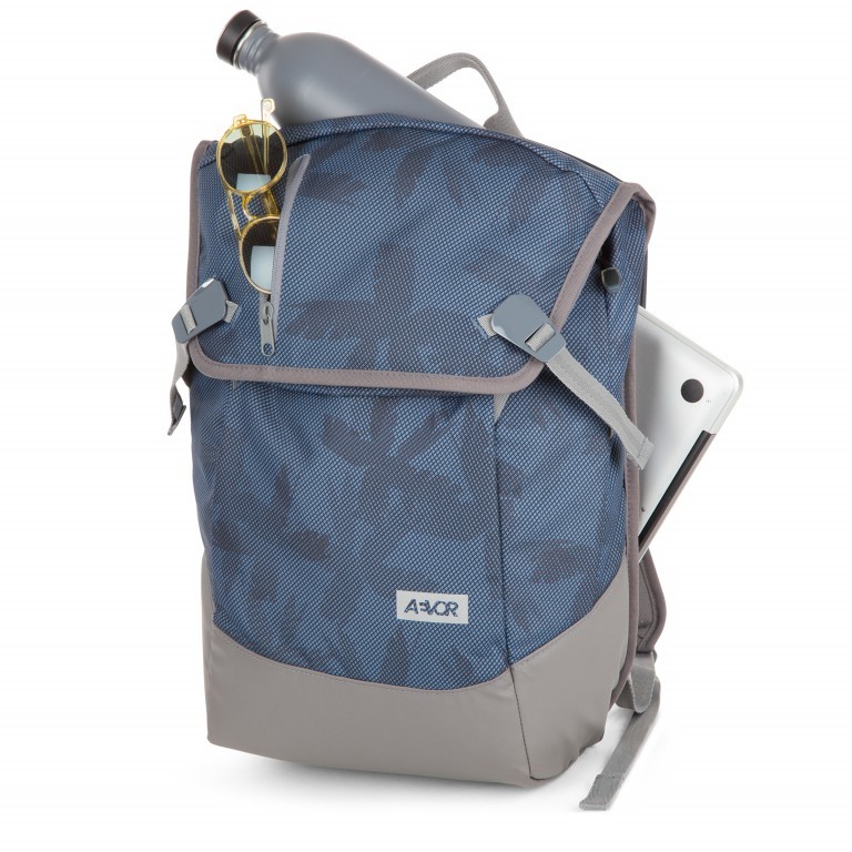 Rucksack Daypack Palm Blue, Farbe: blau/petrol, Marke: Aevor, EAN: 4057081021765, Abmessungen in cm: 34x48x14, Bild 10 von 12