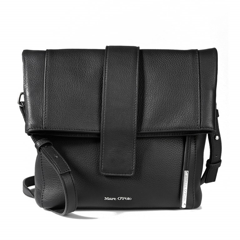 Schultertasche Olivia Black, Farbe: schwarz, Marke: Marc O'Polo, EAN: 4059184027200, Abmessungen in cm: 24x26x9, Bild 1 von 7