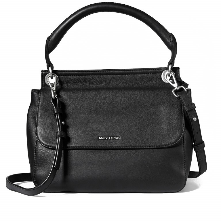 Handtasche Ava Black, Farbe: schwarz, Marke: Marc O'Polo, EAN: 4059184027255, Abmessungen in cm: 28.5x26.5x12, Bild 1 von 8
