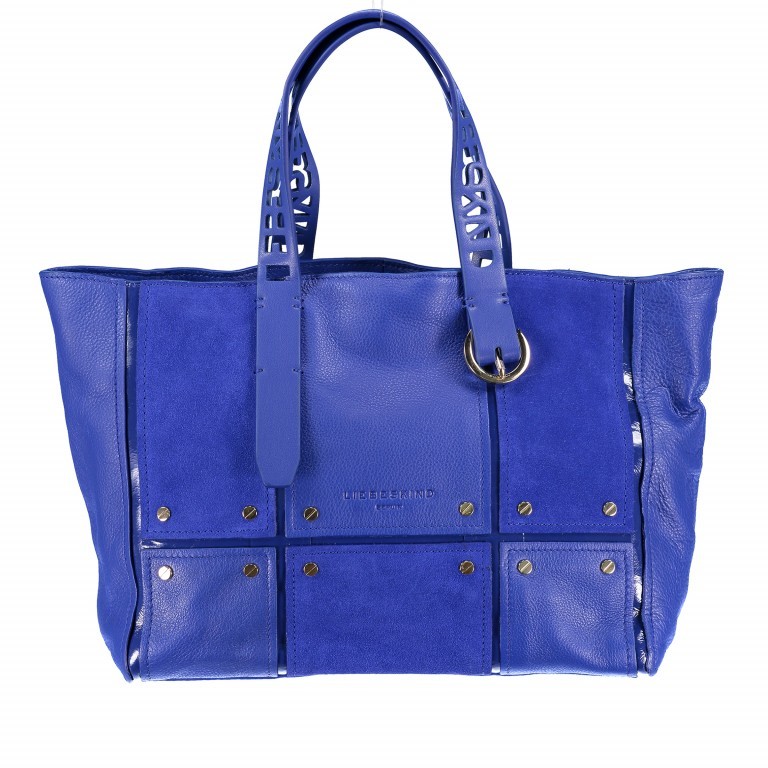 Tasche Mix n' Patch Totebag M Deep Blue, Farbe: blau/petrol, Marke: Liebeskind Berlin, EAN: 4058629066064, Abmessungen in cm: 31x26x9, Bild 1 von 5