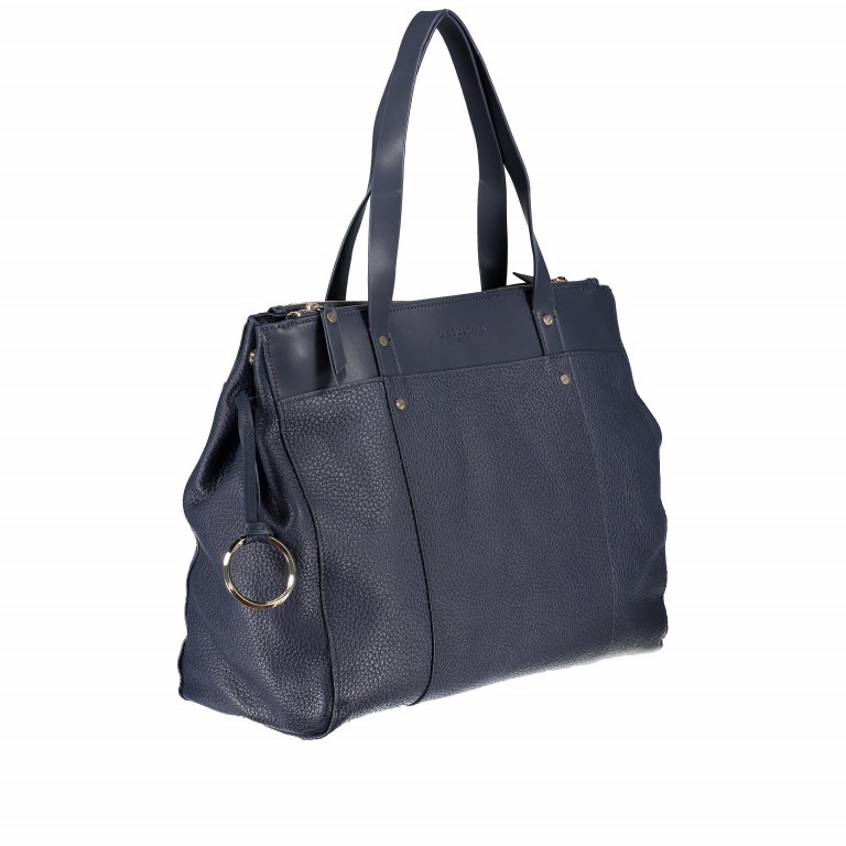 Shopper Heavy Pebble Split Shopper L Navy Blue, Farbe: blau/petrol, Marke: Liebeskind Berlin, EAN: 4058629056577, Abmessungen in cm: 40x30x12, Bild 2 von 7