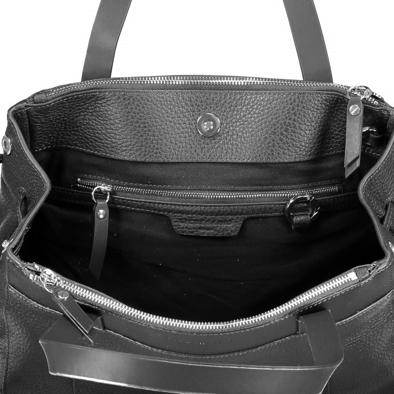 Shopper Heavy Pebble Split Shopper M Black, Farbe: schwarz, Marke: Liebeskind Berlin, EAN: 4058629056669, Abmessungen in cm: 33x26x12, Bild 4 von 7