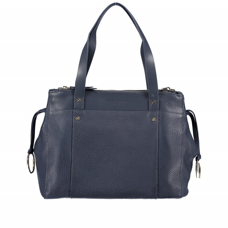 Shopper Heavy Pebble Split Shopper M Navy Blue, Farbe: blau/petrol, Marke: Liebeskind Berlin, EAN: 4058629056621, Abmessungen in cm: 33x26x12, Bild 1 von 7