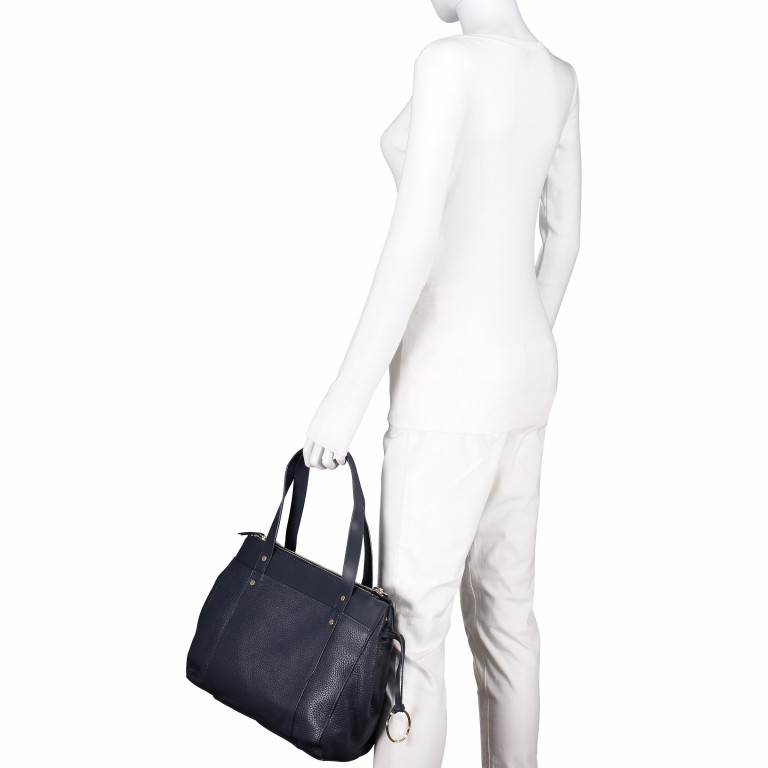 Shopper Heavy Pebble Split Shopper M String Grey, Farbe: cognac, Marke: Liebeskind Berlin, EAN: 4058629056652, Abmessungen in cm: 33x26x12, Bild 7 von 7