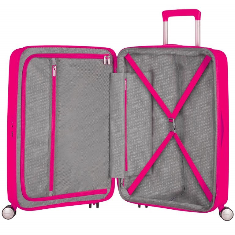 Trolley Soundbox 4-Rollen 67 cm Lightning Pink, Farbe: rosa/pink, Marke: American Tourister, EAN: 5414847772153, Abmessungen in cm: 46.5x67x29, Bild 2 von 8