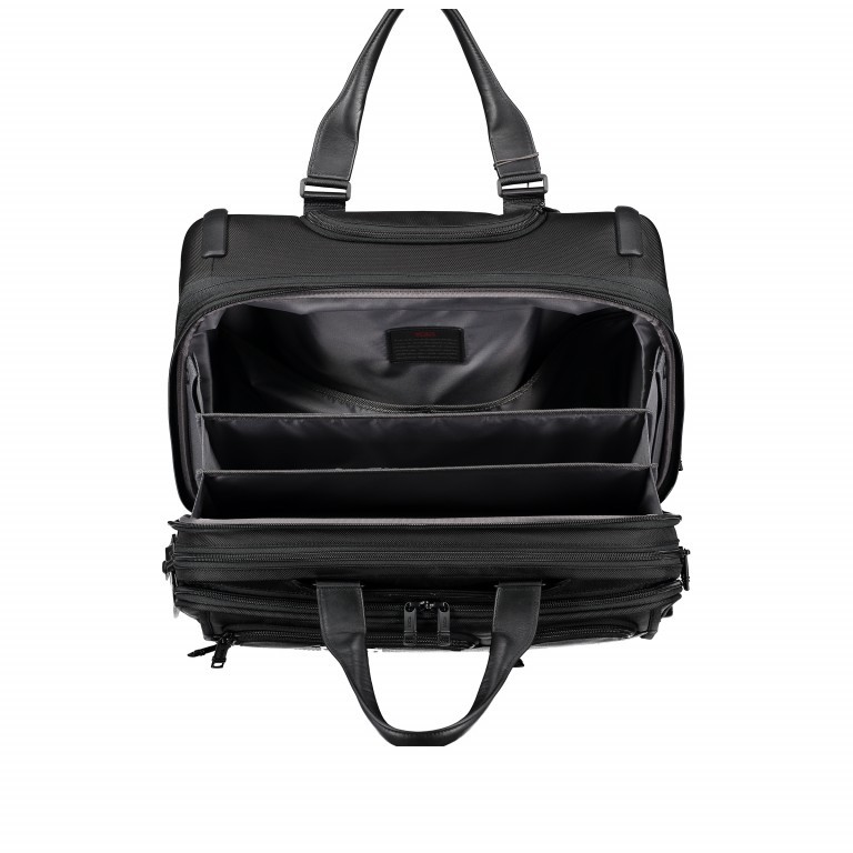 Pilotenkoffer Alpha 3 DLX 4 Wheel Laptop Brief Case Black, Farbe: schwarz, Marke: Tumi, EAN: 0742315471549, Abmessungen in cm: 44.5x39.5x25.5, Bild 10 von 10