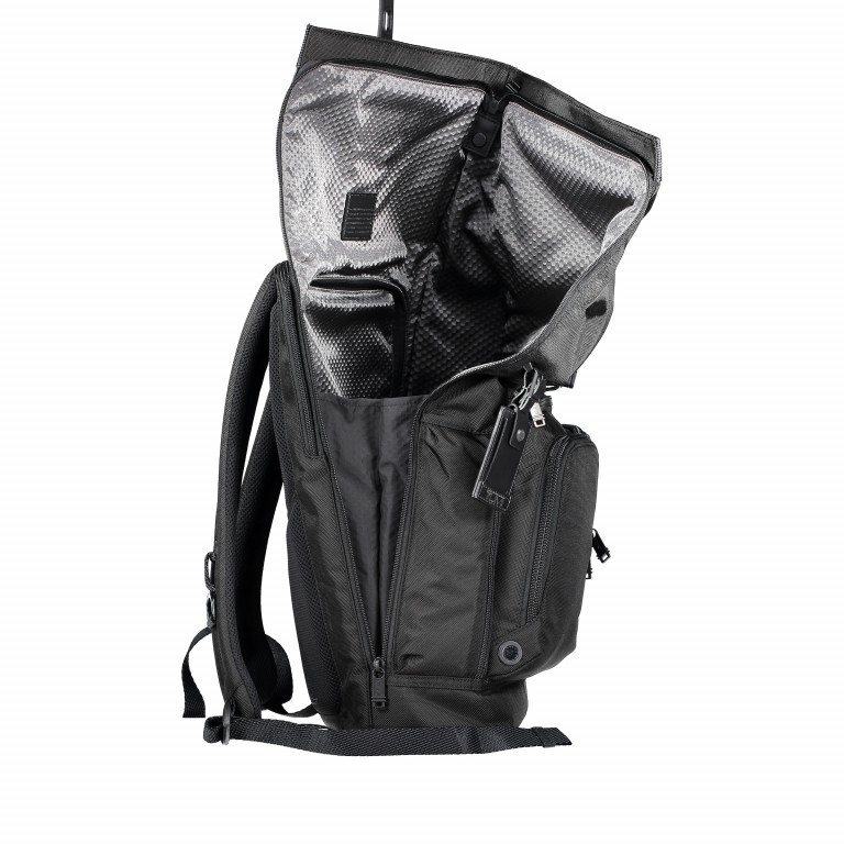 Rucksack Alpha Bravo London Rolltop Black, Farbe: schwarz, Marke: Tumi, EAN: 0742315395029, Abmessungen in cm: 36x49x15, Bild 5 von 8