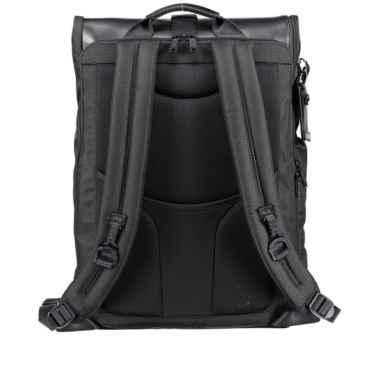 Rucksack Alpha Bravo London Rolltop Black, Farbe: schwarz, Marke: Tumi, EAN: 0742315395029, Abmessungen in cm: 36x49x15, Bild 7 von 8