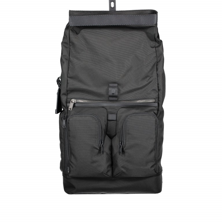 Rucksack Alpha Bravo London Rolltop Black, Farbe: schwarz, Marke: Tumi, EAN: 0742315395029, Abmessungen in cm: 36x49x15, Bild 8 von 8