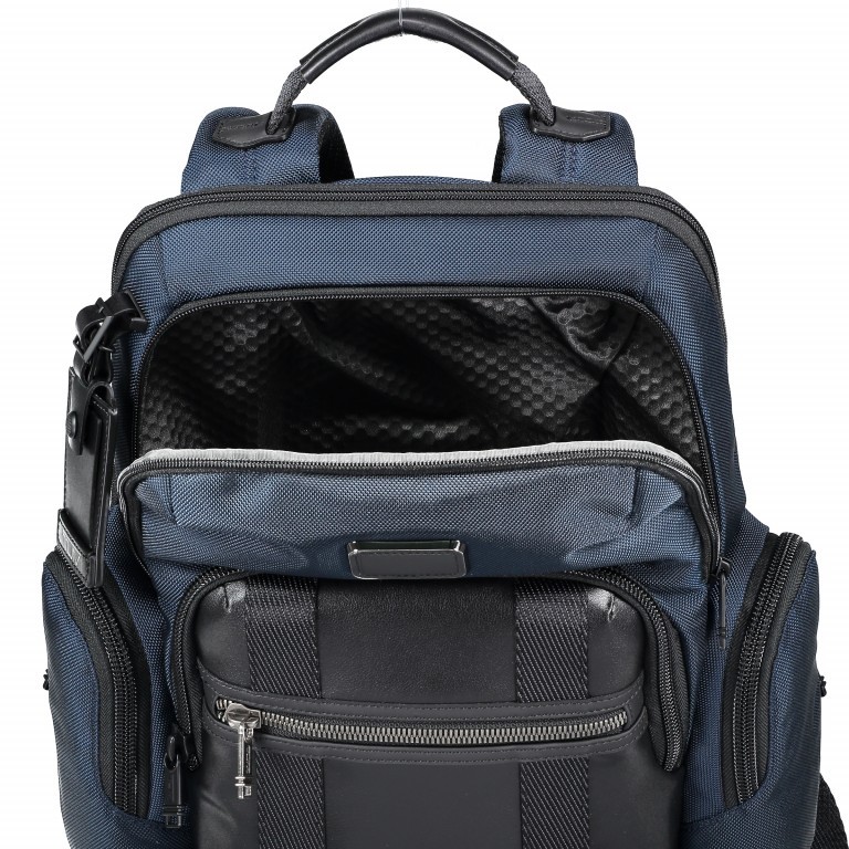 Rucksack Alpha Bravo Nellis Navy, Farbe: blau/petrol, Marke: Tumi, EAN: 0742315394732, Abmessungen in cm: 35.5x40.5x16, Bild 5 von 6