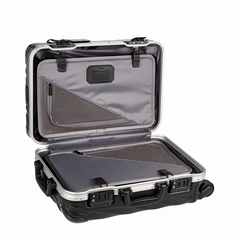 Koffer 19Degree International Carry On 4-Rollen 56 cm Matte Black, Farbe: schwarz, Marke: Tumi, EAN: 0742315355207, Abmessungen in cm: 35.5x56x23, Bild 3 von 5