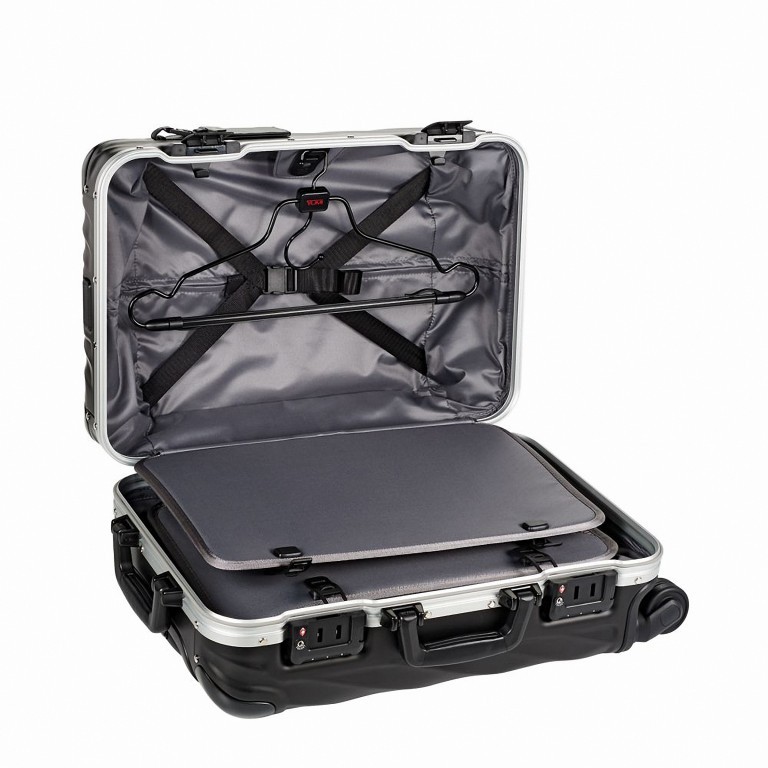 Koffer 19Degree International Carry On 4-Rollen 56 cm Matte Black, Farbe: schwarz, Marke: Tumi, EAN: 0742315355207, Abmessungen in cm: 35.5x56x23, Bild 4 von 5