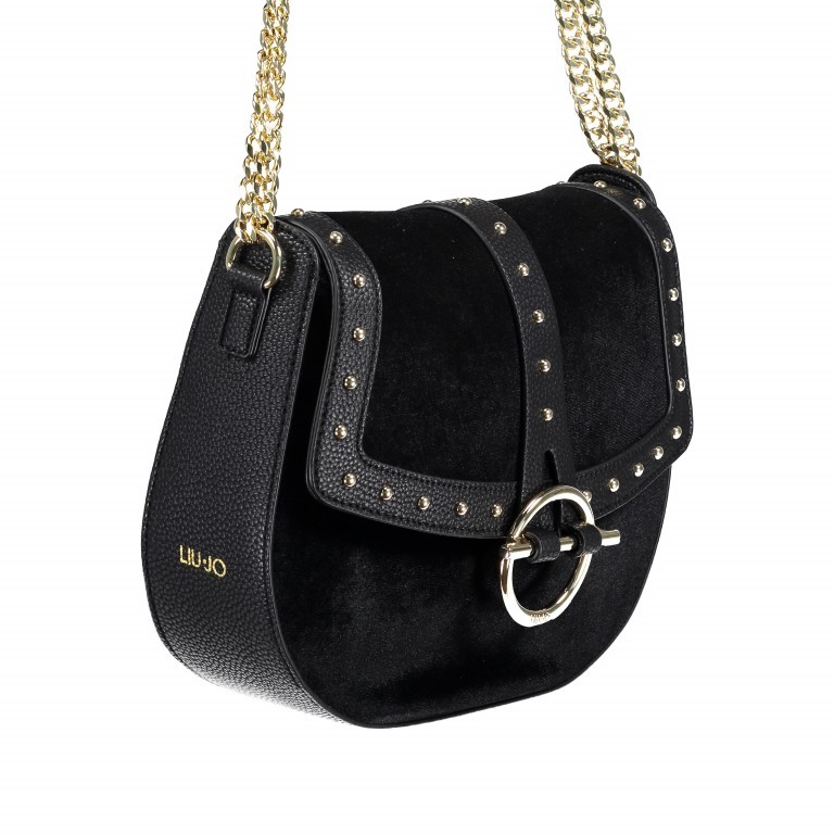 Schultertasche Comasina M Nero, Farbe: schwarz, Marke: Liu Jo, EAN: 8059599643442, Abmessungen in cm: 27x22x8, Bild 2 von 5